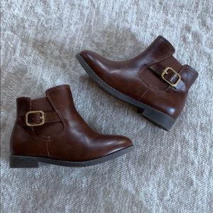 Brown Buckle Boots Toddler Size 8